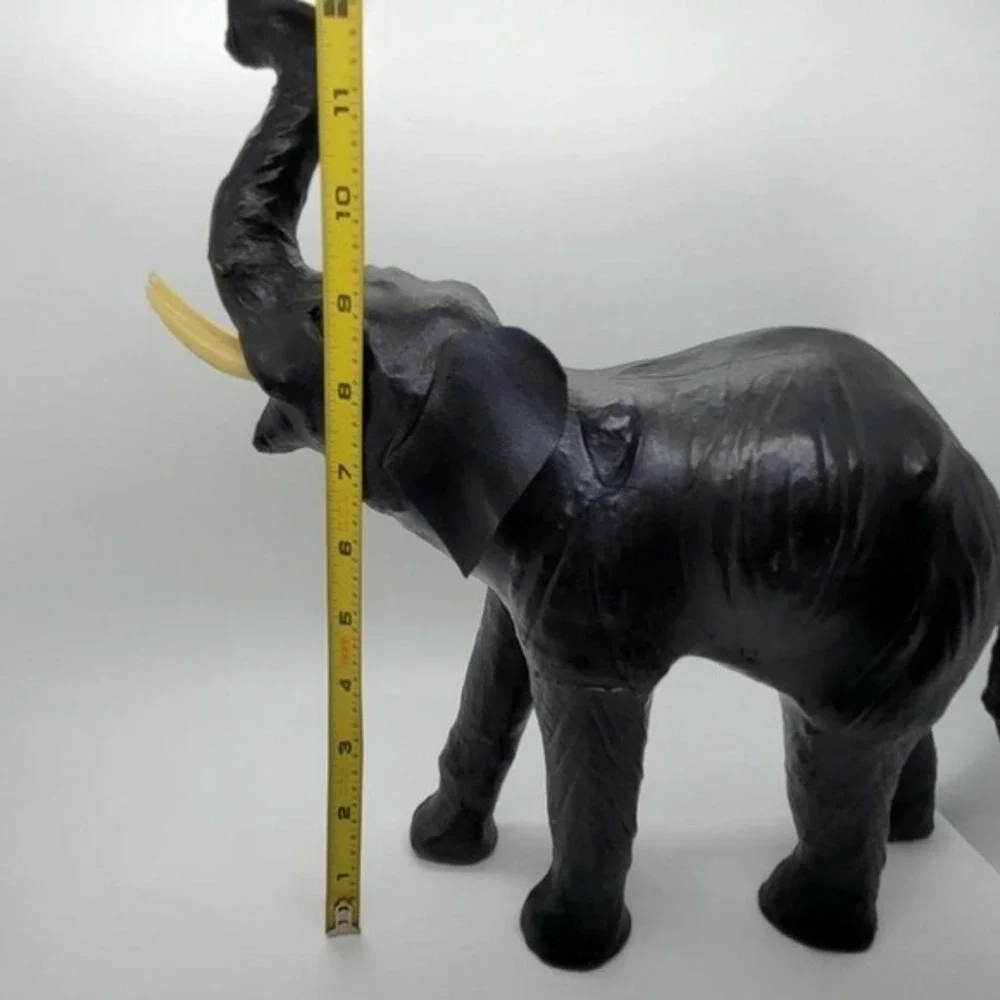 Vintage Leather Wrapped‎ Elephant